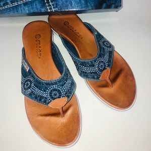 🏵 Ersax Blingy Jean Sandals 🏵